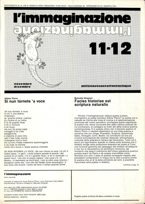 l'immaginazione 11-12