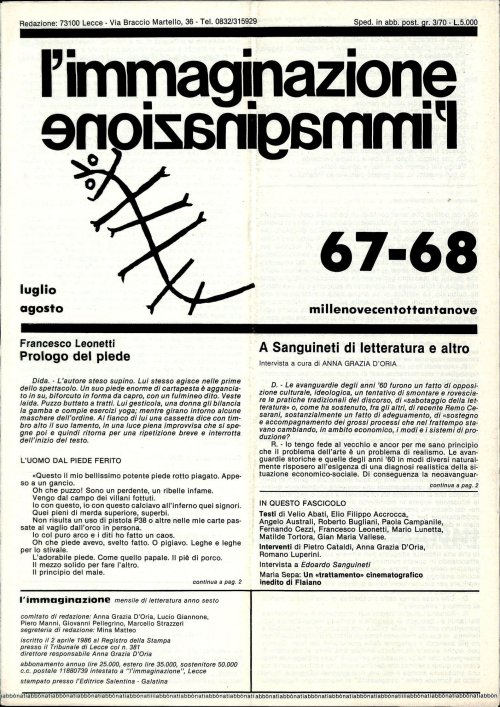 l'immaginazione 67-68