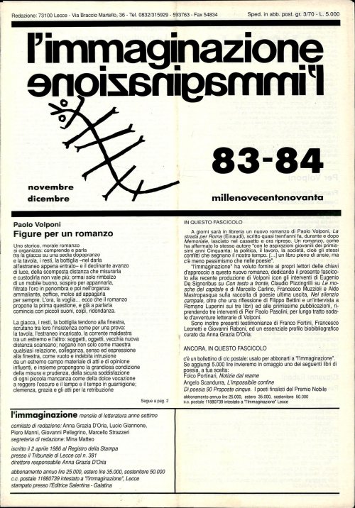 l'immaginazione 83-84