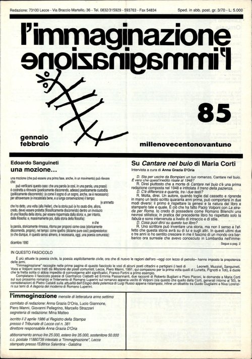 l'immaginazione 85
